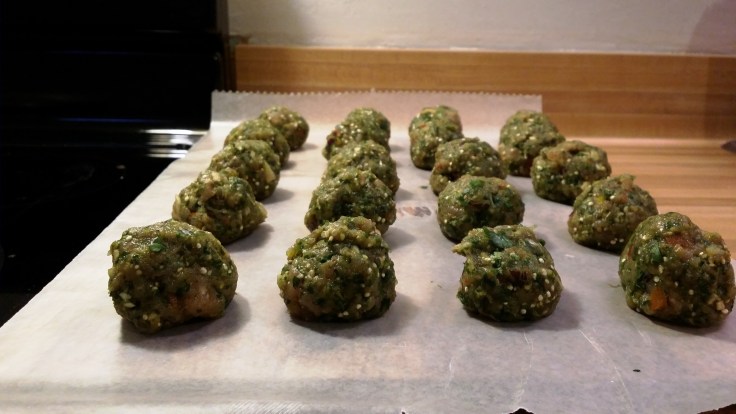 Turkey Meatballs Rolled